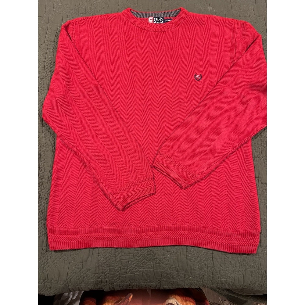 Chaps‎ Ralph Lauren Vintage Knit Sweater 2xl Red